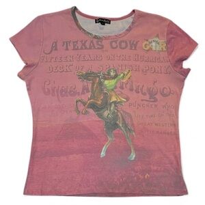 Pink Cowgirl T-Shirt L (fit more like M)